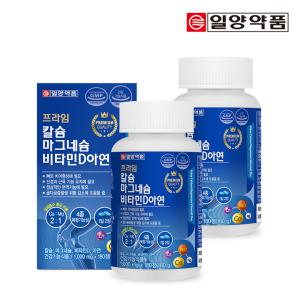 일양약품 프라임 칼슘마그네슘비타민D아연 1,000mg x 180정 2병 (총 6개월분)