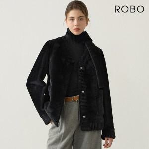 [로보][하프클럽/로보]로보 ROBO 스페인 라도마 리버시블 무스탕 머플러