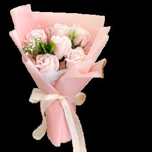선물용 비누 꽃다발 핑크색장미 생일 기념일 입학 졸업 축하 영구꽃