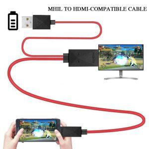 MHL 마이크로 USB HDMI 호환 어댑터 컨버터 케이블, 안드로이드 기기용 1080P HDTV, 삼성 갤럭시 S3 S4 S5