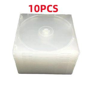투명 트레이가 있는 표준 투명 CD 보석 케이스, 플라스틱 방진 케이스, 스크래치 방지 반투명 CD 케이스,