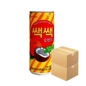 롯데 쌕쌕 오렌지 240ml x 60개 (2박스) 과즙음료