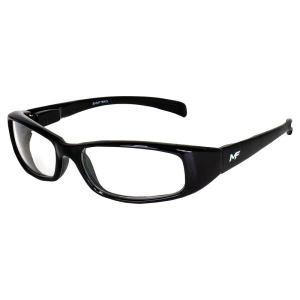 MF Eyewear Bad Attitude Motorcycle Riding Sunglasses Black Frames with Clear Lenses