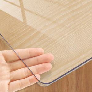 투명 식탁보 PVC 1.5mm 두께 방수, 내유성, 내열성 투명 식탁 매트, 1