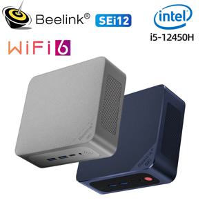 Beelink 데스크탑 미니 컴퓨터, SEi 12 인텔 12 세대, i5, 12450H, 16G, DDR4, 3200MHz, 500G, SSD, 와이파이 6, SEi 10 I5-1035G7, 12650H, 32G