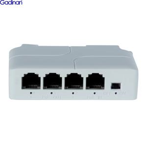 Gadinan IP 변속기 리피터 스위치 NVR IP 카메라용 패시브 캐스케이드 PoE 익스텐더, 4 포트, 1-3 포트, IEEE802.3af, 100Mbs