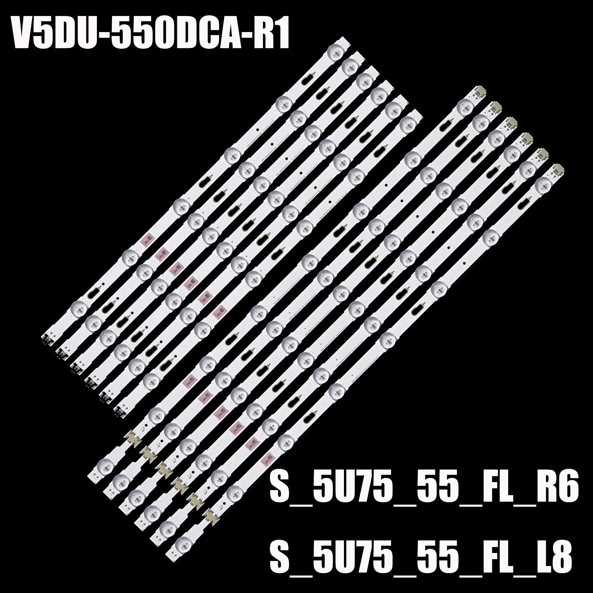 LED 백라이트 스트립, UN55MU6300FXZA UE55JU6745 UE55JU7000 UN55KU6290 UN55JU6700 UN55JU6400 V5DU-550DCA-R1 V5DU-550DCB-R1