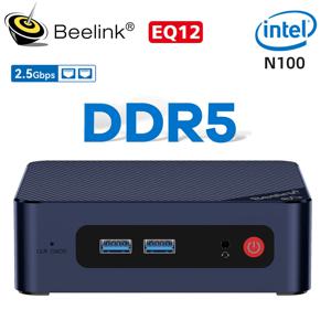 Beelink EQ13 인텔 12 세대 N200 N100 DDR4 미니 PC, 16GB 500GB SSD, EQ12 듀얼 랜, C 타입 게임용 컴퓨터, VS Mini S12 Pro T8 Pro U59 PC