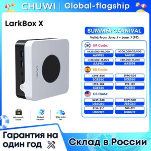 CHUWI LarkBox X 소형 컴퓨터 게이밍 인텔 12th N100 15W 12GB LPDDR5 512GB SSD 윈도우 11 와이파이 6 블루투스 5.2 확장 메모리 1 TB까지