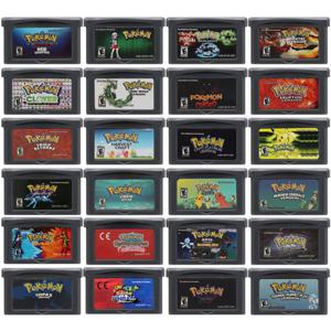 GBA 게임 카트리지 32 비트 비디오 게임 콘솔 카드, 포켓몬 시리즈 레드 장 팀 로켓 저주 모몬 파이어 레드 에메랄드