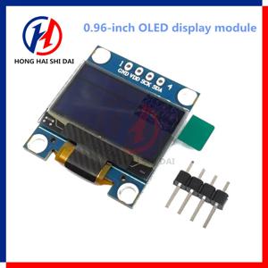 OLED IIC 시리얼 화이트 디스플레이 모듈, LCD 스크린 보드, GND, VC, SCL, SDA, 블랙, 0.96 인치, 128X64, I2C, SSD1306, 12864, 0.96 인치
