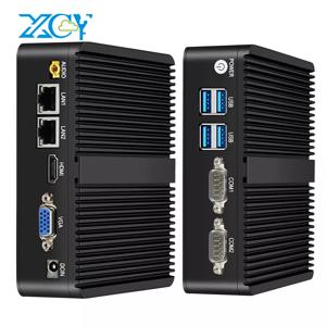 XCY 산업용 컴퓨터 팬리스 미니 PC, 인텔 셀러론 J4125, 2x GbE, LAN 2x, RS232, HDMI VGA 지원, WiFi, 4G, LTE, 윈도우 10