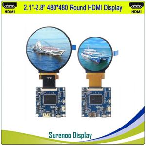 원형 HDMI 호환 RGB IPS LCD 모듈 모니터 스크린, USB 정전식 터치 패널, 2.1 