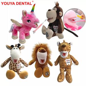 치과 플러시 장난감 치아 모델 칫솔 어린이 박제 동물 치과 의사 부드러운 인형, 치과 액세서리 선물