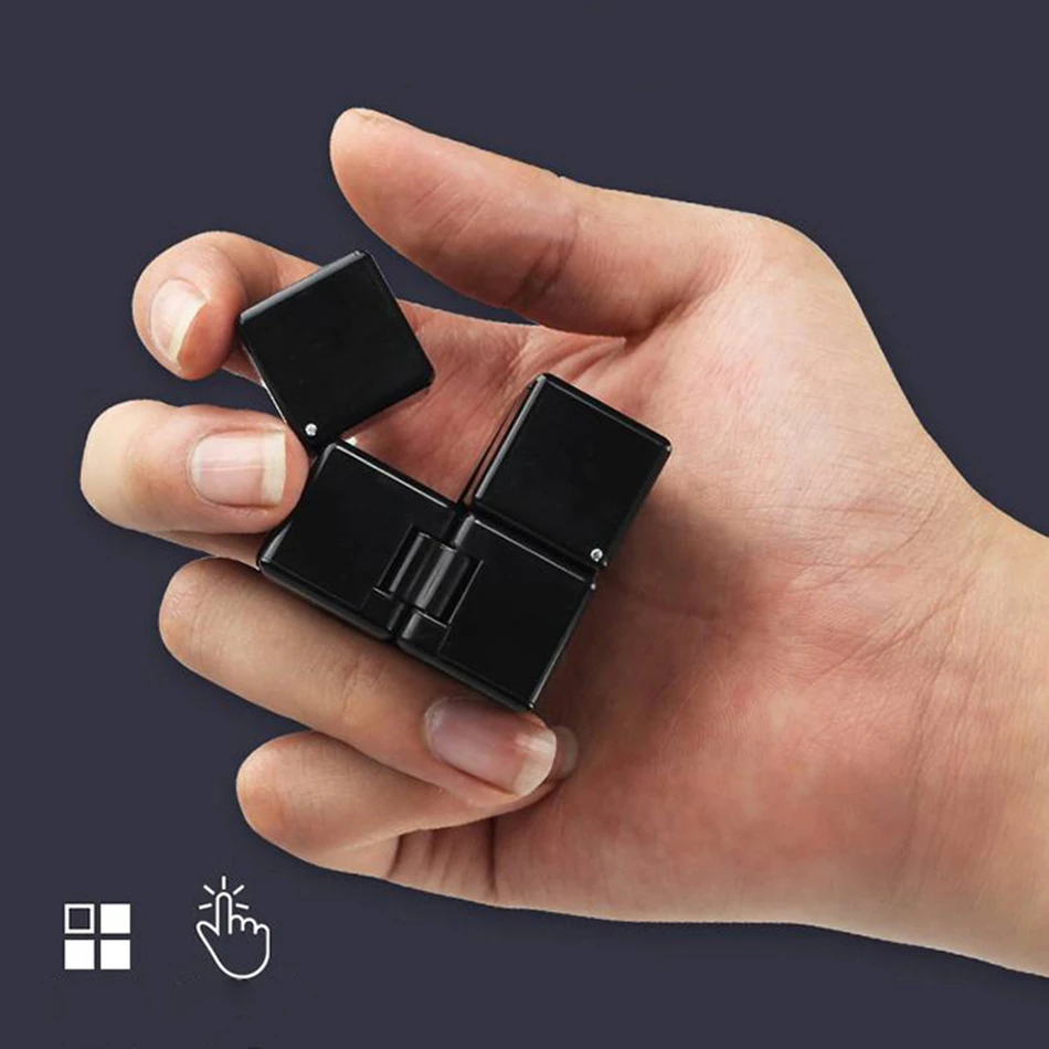 인피니티 매직 큐브 성인 스트레스 완화 장난감, 창의력 접이식 큐브, 어린이 교육용 미니 퍼즐, 상자 장난감 포함, 신제품