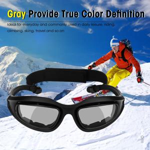 KEMIMOTO 오토바이 편광 선글라스, 눈 보호, 방풍 모토 고글, UV400 김서림 방지 투명 렌즈