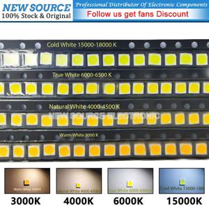 3030 SMD LED 쿨 화이트 내추럴 화이트 웜 화이트, 1W, 3V, 6V, 9V, 3.0x3.0mm, 3000K, 4000K-500K, 6000K-6500K, 15000k-100 k, 18000 개