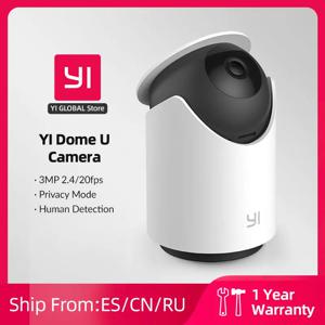 YI 돔 U 보안 카메라, 1296P IP 캠, 팬 및 틸트, 와이파이 360 ° 자동 크루즈 홈, 인간 및 애완 동물 AI 음성 호환성