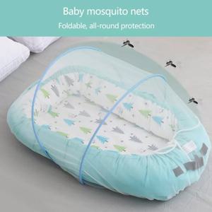 아기 어린이 침대 모기 그물 휴대용 접이식 유아 침대 캐노피 그물 접는 잠자는 요람 곤충 그물 텐트
