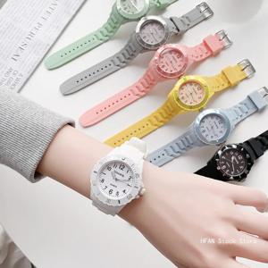 캔디 컬러 실리콘 시계, 커플 스포츠 방수 시계, 다기능 디지털 손목시계, 여성 남성 패션 손목시계