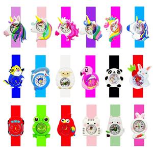 만화 유니콘 공룡 어린이 시계, 여아용 장난감 팔찌, 소년 생일 선물 시계, Reloj Infantil