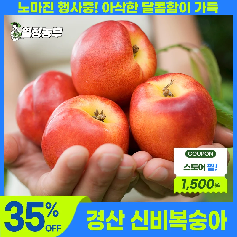 [열정농부] 새콤달콤 신비복숭아 2kg/4kg 제철 신선 과일