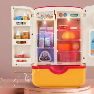 어린이용 아이스 디스펜서 냉장고 장난감 액세서리, 역할 놀이, 주방 음식 절단 장난감, 여아 및 남아
