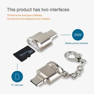 OTG 어댑터 USB 3.1 Type C Micro SD TF 메모리 카드 리더기, Samsung Galaxy S9 L Sim 카드 리더기 및 백업 액세서리
