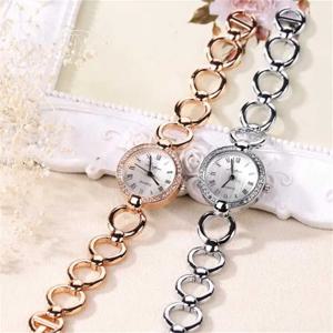 로즈 골드 럭셔리 여성용 드레스 시계, 여자 쿼츠 시계 팔찌, 숙녀 패션 크리스탈 손목시계