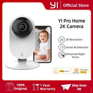 YI Pro 홈 보안 카메라 IP 스마트 양방향 오디오 와이파이 캠, AI 감지 감시 보호 비디오 레코드 포함, 2K