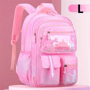 여아용 방수 배낭, 귀여운 초등학생 책가방, 핑크 십대 책가방, 2024 신제품