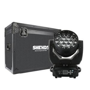 SHEHDS LED 빔 워시 RGBW 줌 조명, 전문 무대 공연 바, 파티 나이트클럽 DJ 및 디스코, 19x15W