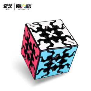 Qiyi 기어 매직 스피드 큐브 스티커리스 전문 피젯 장난감, 3x3 5.7cm, Qiyi 3x3 기어 큐브 매직 퍼즐