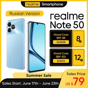 Realme Note 50 6.74 인치 90Hz 디스플레이, IP54 방수 및 방진, 5000mAh 배터리, 13MP 카메라, 3 카드 슬롯, 7.99mm 울트라 슬림 128GB