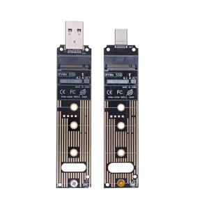 M2 SSD 어댑터 NVMe 인클로저 M.2 to USB3.1 케이스 NVME PCIE M 키 2230/2242/2260/2280 SSD NVME to USB TYPE-A/TYPE-C 변환기