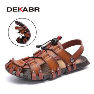 DEKABR-여름 남성 샌들, 비치 신발, 여름 레저 해변, 로마 남성 야외 샌들, 고품질 부드러운 바닥 샌들, 슬리퍼