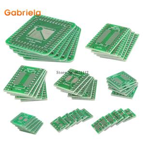 PCB 프로토 보드 SMD-DIP 어댑터 플레이트 컨버터 TQFP (32 44 48 64 84 100) SOP SSOP TSSOP 8 10 14 16 20 23 24 28, 8 가지 유형 40 개