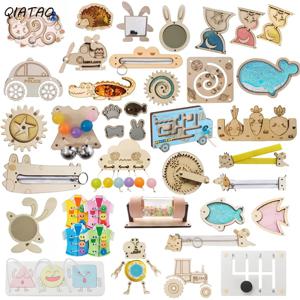 아기 몬테소리 나무 장난감, 비지 보드 액세서리, 푸른 고래 기어 동물 지퍼 그래프 페어링, 모래 시계 교육 장난감, 선물용