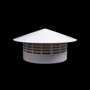 PVC 지붕 덕트 환기 레인 캡, 유용한 연기 배기 후드, 외부 벽 공기 배출구 벽난로, 75-200mm