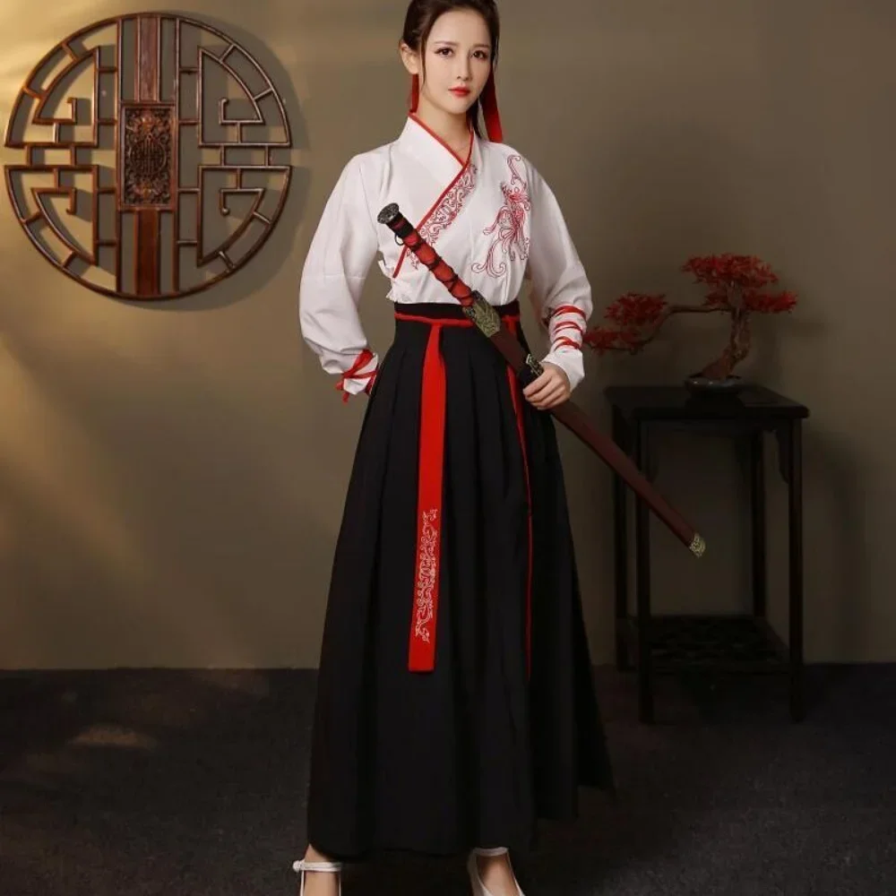 캐주얼 중국 전통 원피스 한푸 원피스 여성 의류, 빈티지 민족 스타일, 우아한 패션 의류, 스트리트웨어