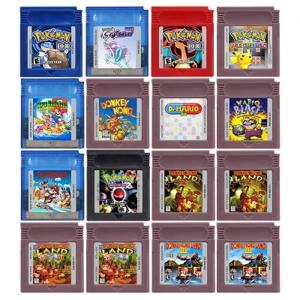 GBC 게임 카트리지, 포켓몬 mMario 시리즈, 16 비트 비디오 게임 콘솔, 포켓몬 사워 크리스탈 블루 레드 DX