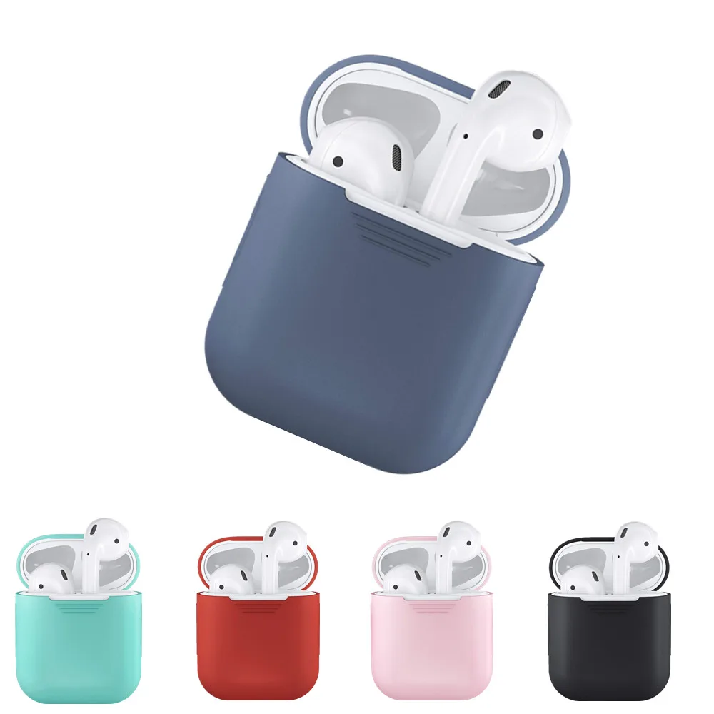 블루투스 무선 이어폰 실리콘 케이스, 에어팟 2 1 용 보호 커버, 애플 에어 포드 2 1 충전 박스용 스킨 액세서리