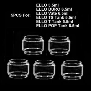 Eleaf ELLO용 버블 유리 탱크, ELLO DURO ELLO Vate ELLO TS ELLO T 탱크, ELLO POP 유리 탱크 컨테이너, 5.5ml, 5.5ml, 5 개