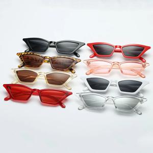 여성용 소형 프레임 고양이 눈 선글라스, UV400 햇빛 가리개 안경, 스트리트 안경, 여성 안경, 최고 품질 패션
