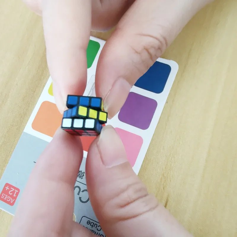 Cubo Magico 수집기용 미니 큐브 퍼즐, 어린이용 가장 작은 큐브 장난감, 10mm, 3x3x3, 1cm