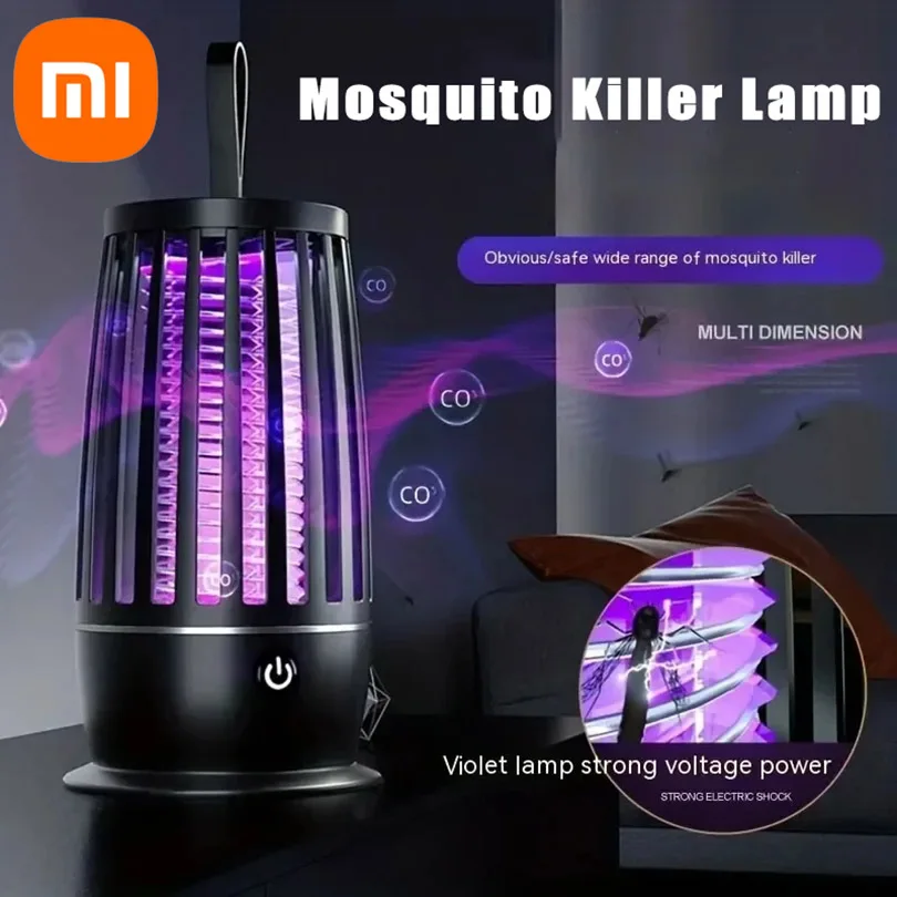 샤오미 모기 킬러 램프, USB 충전식 전기 파리 트랩 재퍼, 곤충 퇴치, 야외 음소거 모기 방지 램프