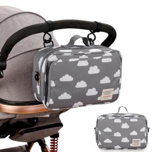 유모차 여행 휴대용 다기능 수유 기저귀 가방, 엄마와 아이용 폴리에스터 방수 보관 가방