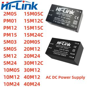 Hilink 전원 공급 모듈, AC DC 220V-3.3V 5V 9V 12V 15V 24V 2W 3W 5W 10W 15W 20W 30W 40W, 5M05 PM01 10M05 10M12 20M12 40M12