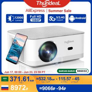 ThundeaL TD92Pro 미니 프로젝터, 풀 HD 1080P 프로젝터, 5G 와이파이, 안드로이드 4K 비디오, 휴대용 3D 영화, 홈시어터, TD92 프로