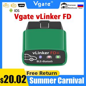 Vgate-vLinker FD ELM327 FORScan, 포드 와이파이, 블루투스 4.0, OBD2, 자동차 진단 자동 도구, OBD 2 스캐너, J2534, PK ELM 327 V 1 5